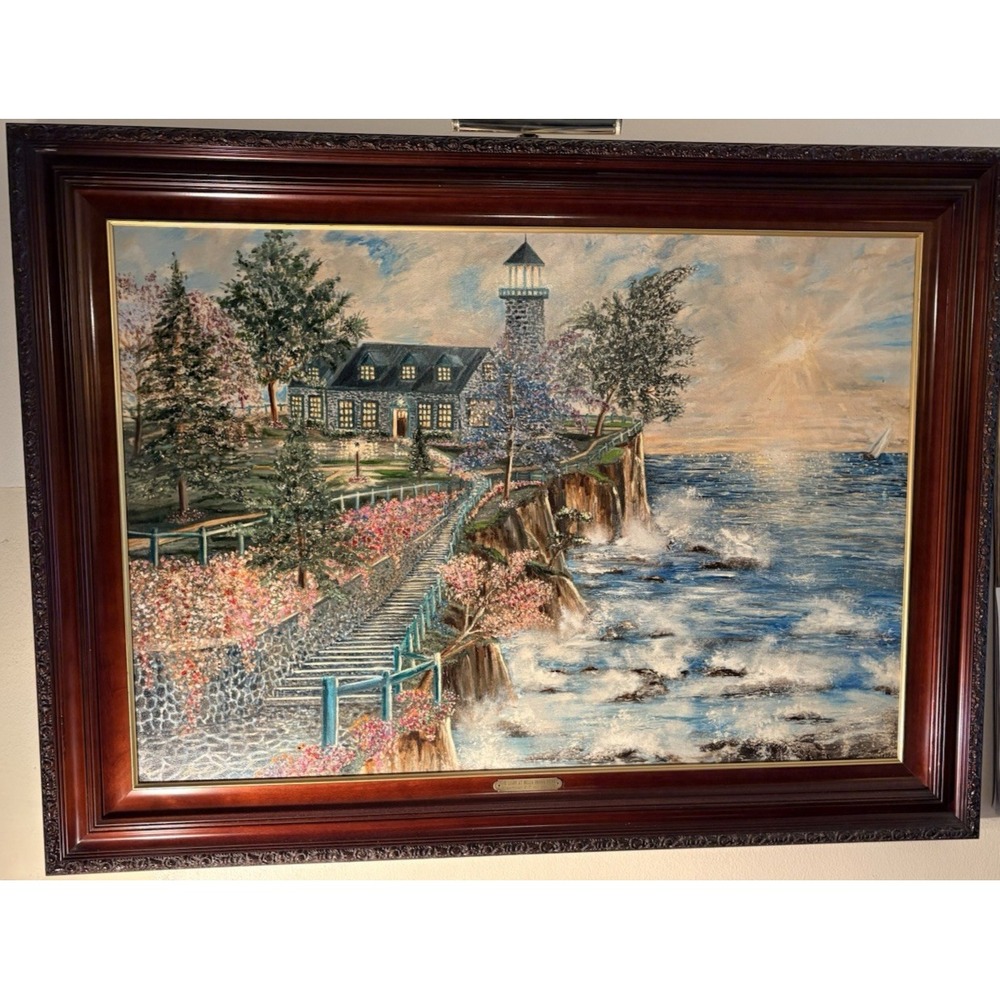 von Wening Art "The Light at Bella Donna Point" Paint on Print